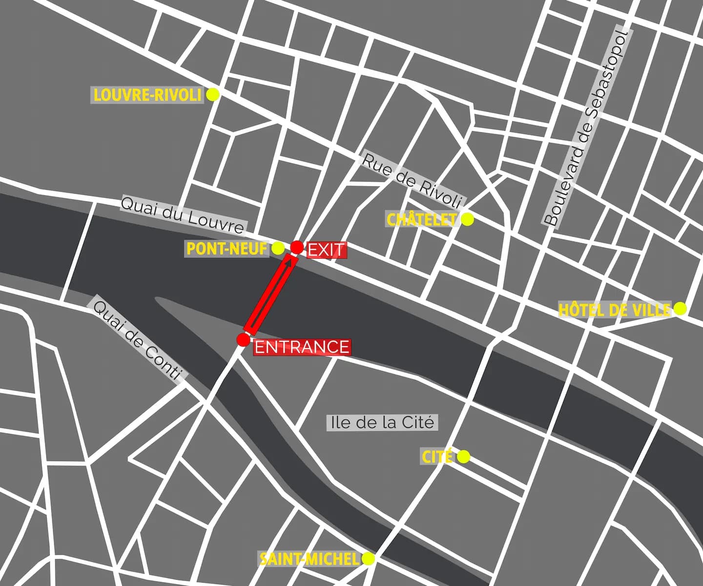 Site access map